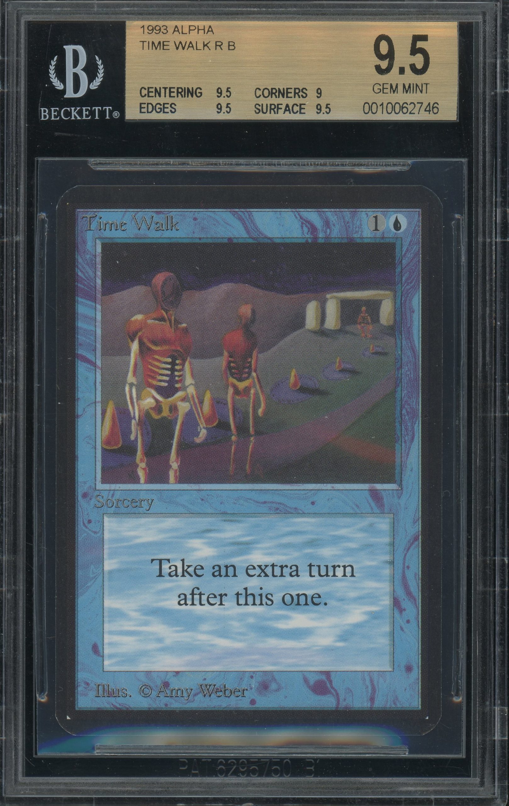 Alpha Time Walk card from Magic the Gathering's Power Nine, one of the rarest cards in the game's history