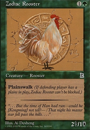 Zodiac Rooster from Portal Three Kingdoms, a $15 to $25 common with no competitive demand